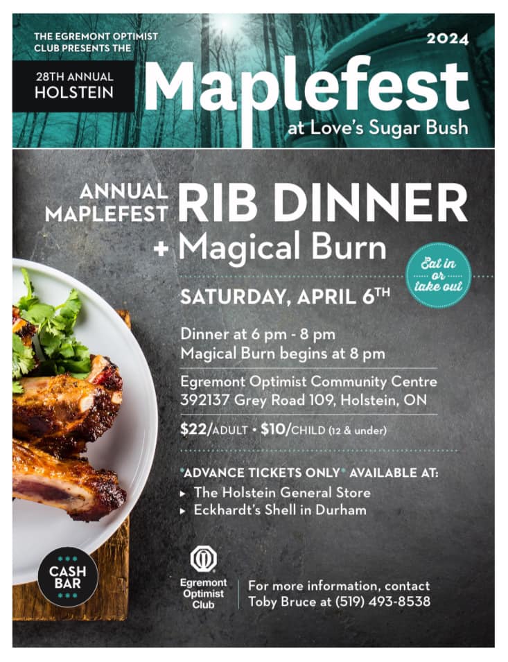 Maple Rib Dinner & Magical Burn Poster